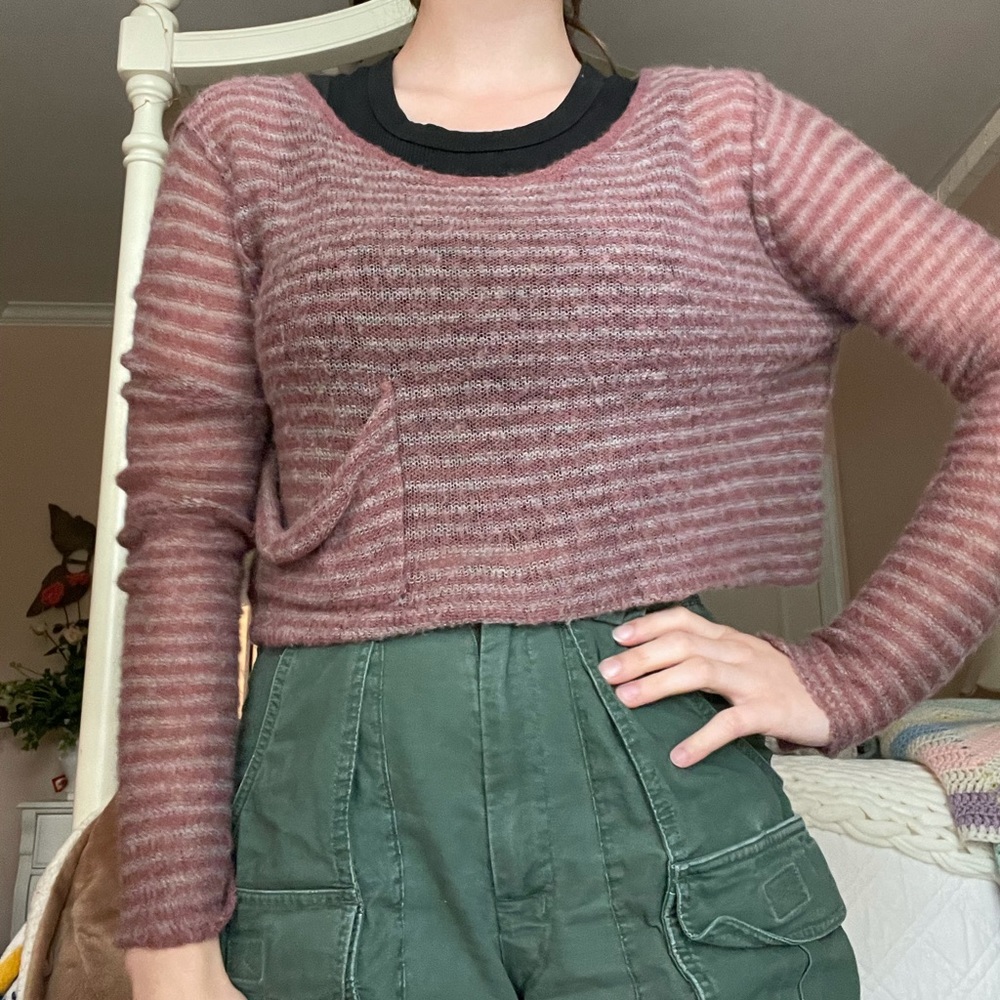 Ecote Striped Sweater ASO Violet Harmon
